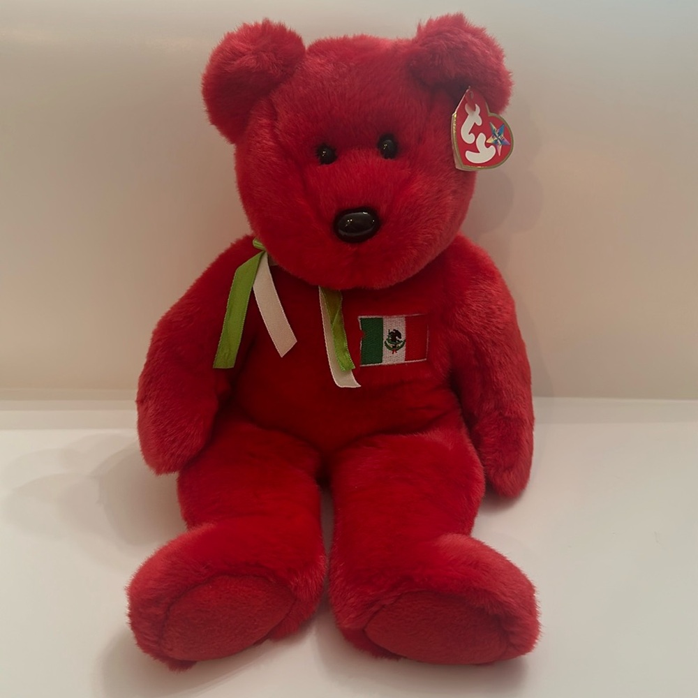 Ty Beanie Baby 1999 Osito the Mexico Bear - Extremely RARE, Errors, Retired 13’